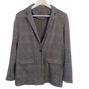 Love Tree Gray Houndstooth Blazer Size L